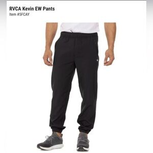 RVCA Men's Black Joggers.Worn once.Like new.